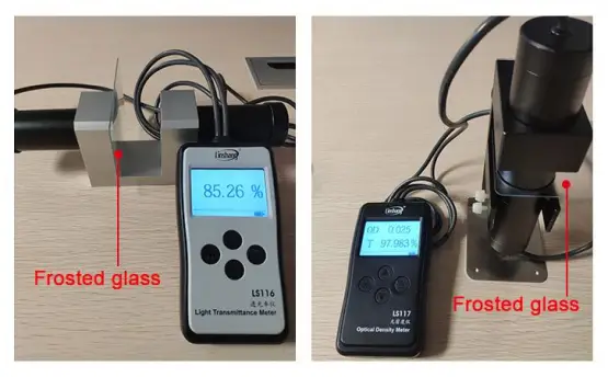 Light Transmittance Meter Test Frosted Glass