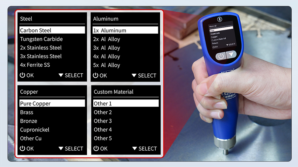 Ultrasonic Hardness Tester Material Selection