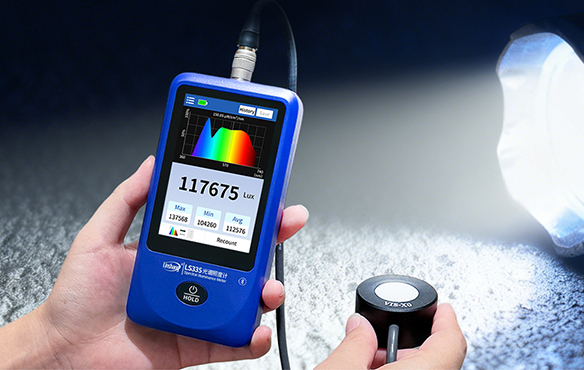 Spectral illuminance test strong light