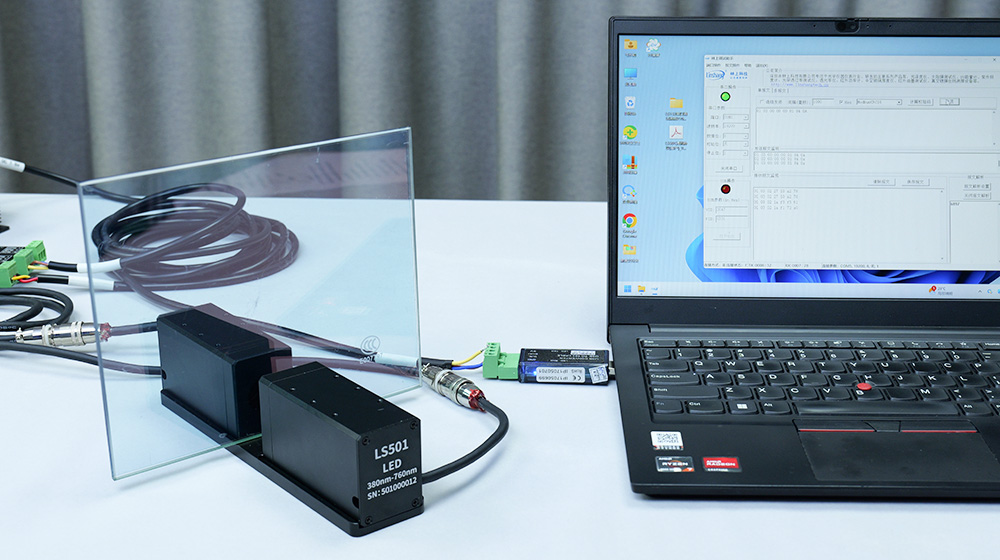 transmittance digital probe test film glass