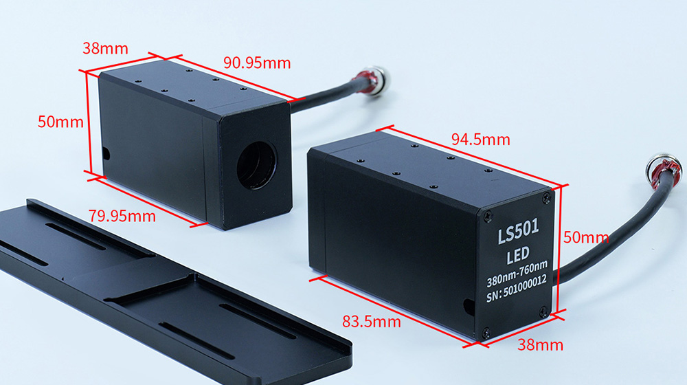 Dimensions diagram of transmittance digital probe