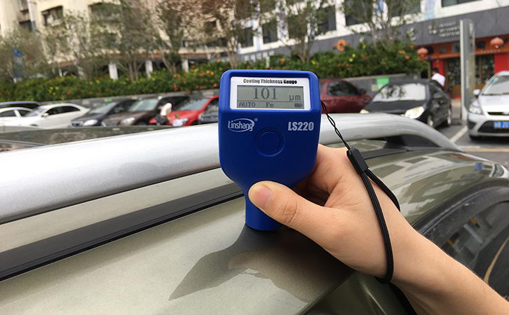 coating thickness gauge measure the car roof