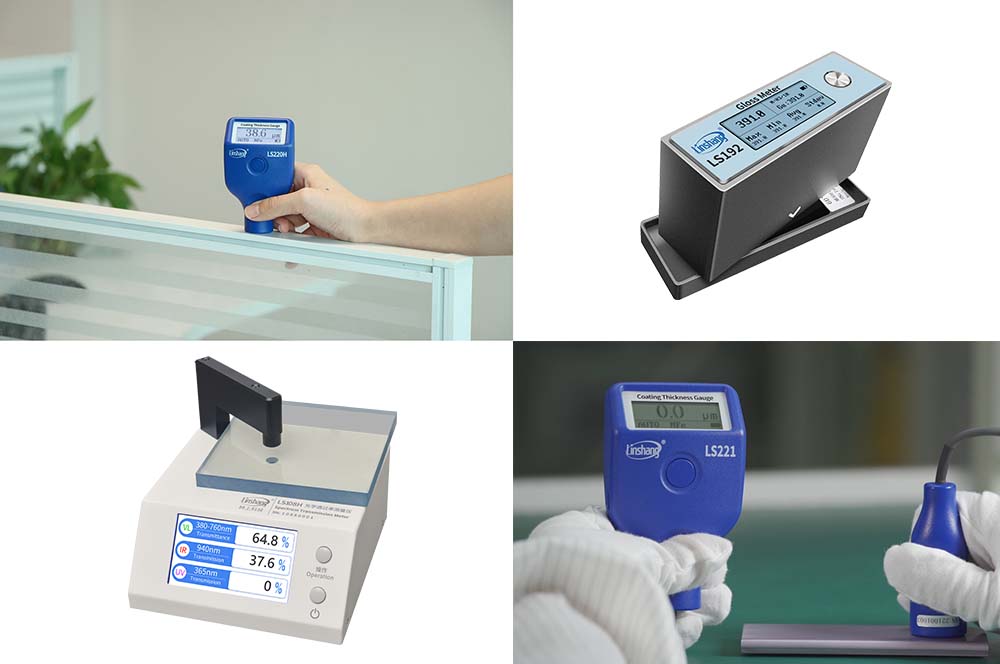 portable gloss meter and coating thickness gauge and optical transmittance meter