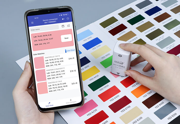 colorimeter test ink color difference