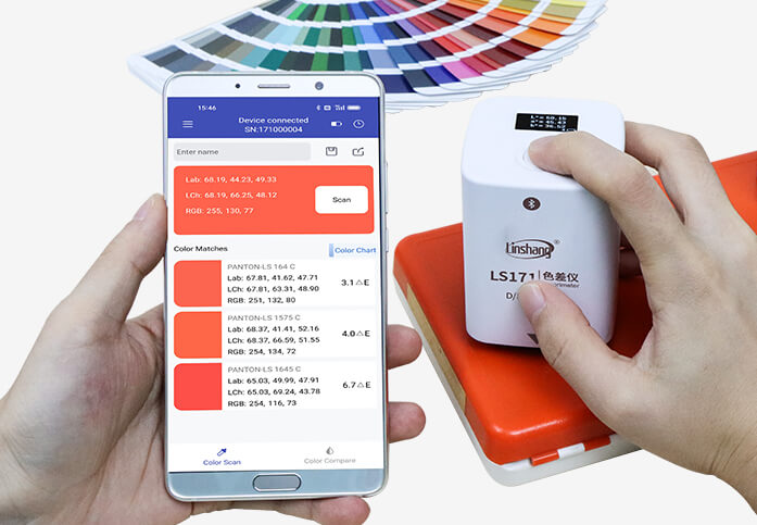 Colorimeter Color Measuring Device LS170 LS171 APP Portable Digital Easy to  Use Color Charts Pantone Ncs Ral Acrylic Paint