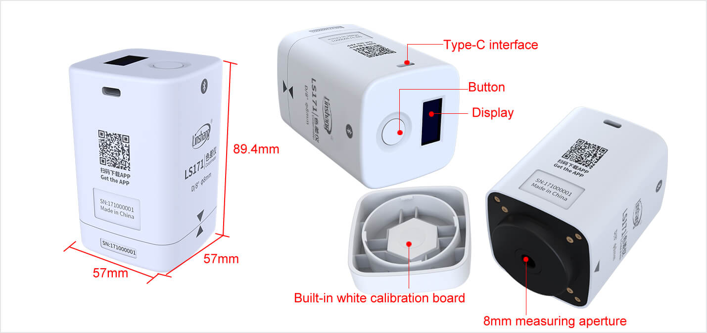 Colorimeter Color Measuring Device LS170 LS171 APP Portable