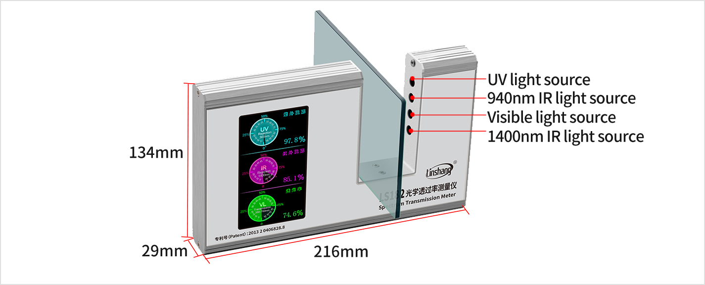 Window tint meter for sale｜LS182 SHGC transmission meter-Linshang