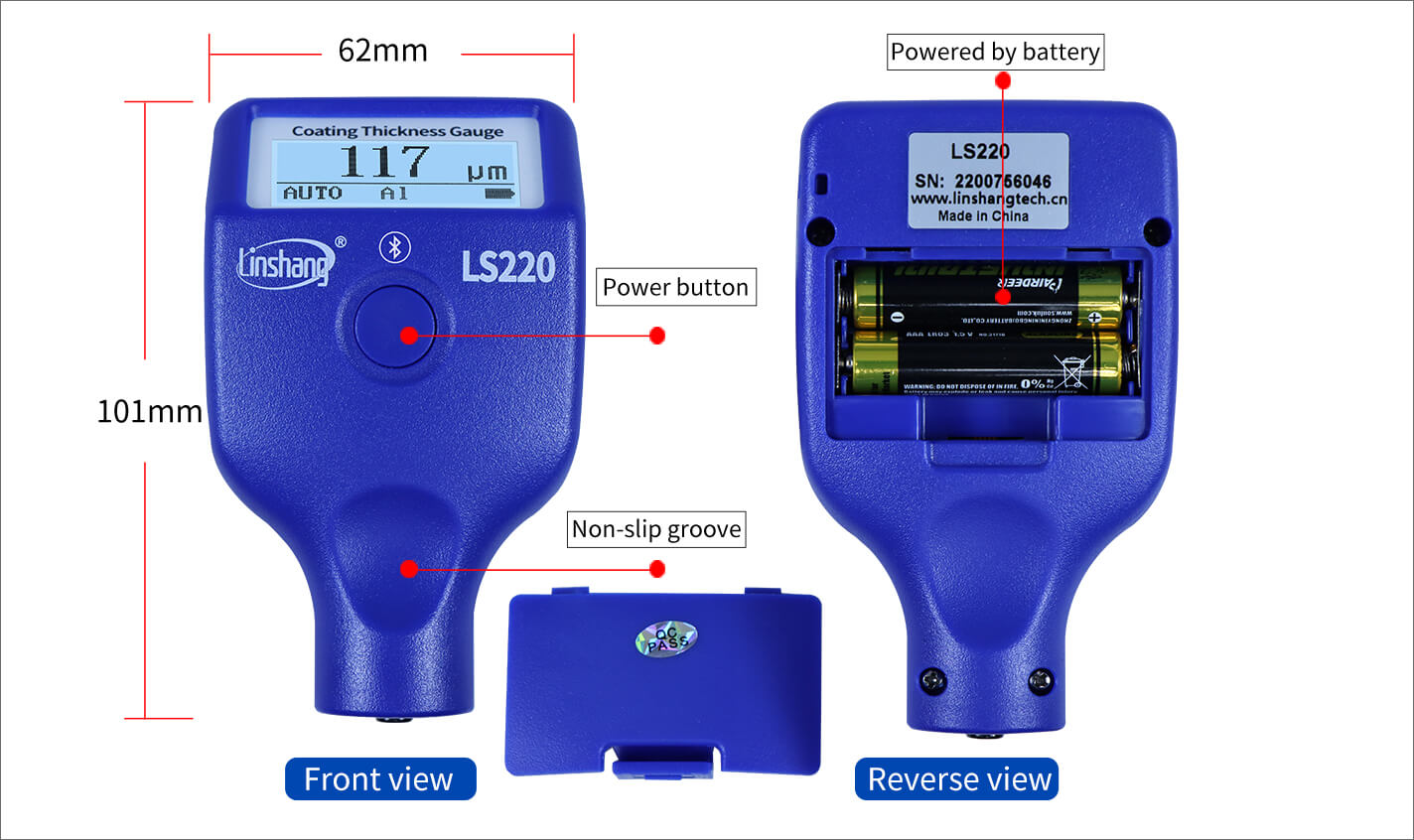 LS220 automotive paint meter