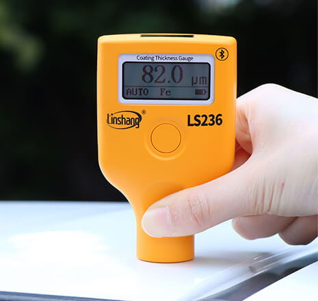 LS236 car paint meter tests ferrous car body