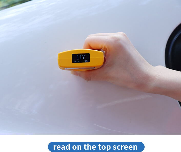 Top screen reading of LS236 automotive paint meter
