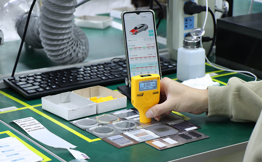 Car paint thickness gauge production commissioning