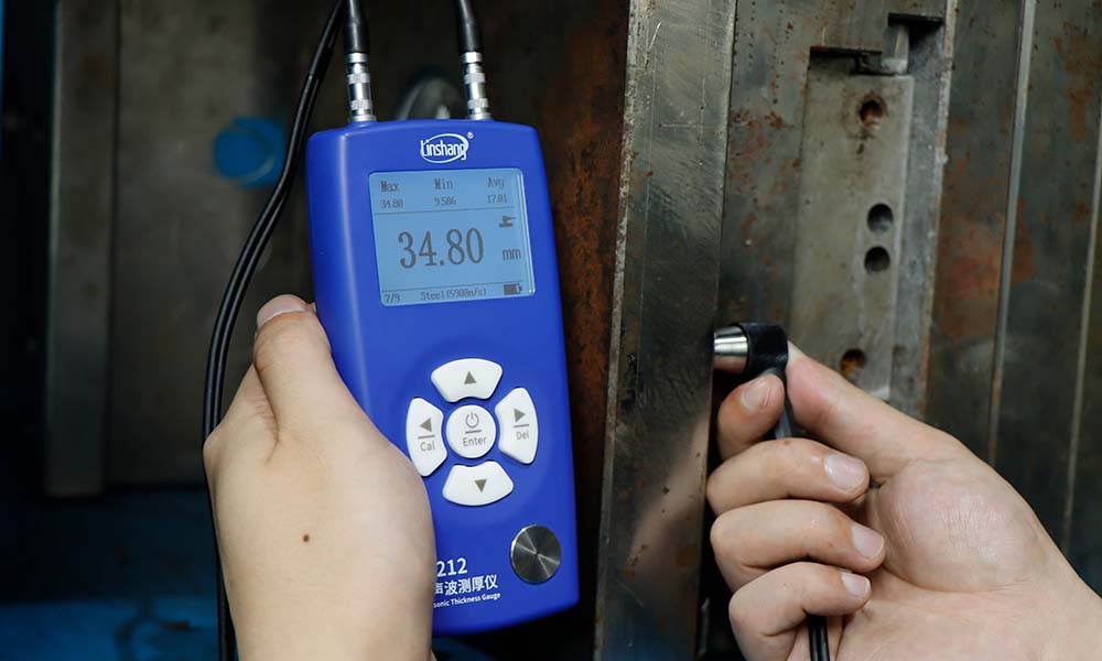 Ultrasonic thickness gauge test Die Steel