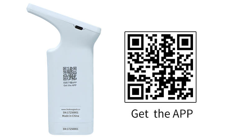Scan the QR code on the device