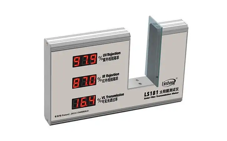 Mgaxyff Solar Film Transmission Meter Tester, LS162 Digital Window Tint  Meter Solar Film Transmission Meter, VLT UV IR Rejection Tester For  Measuring Film, Film, Window Tint 