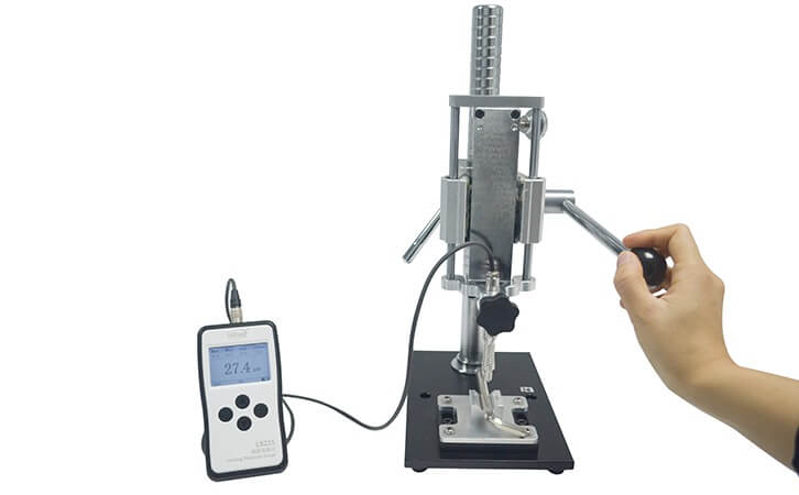 painting thickness gauge with test fixture