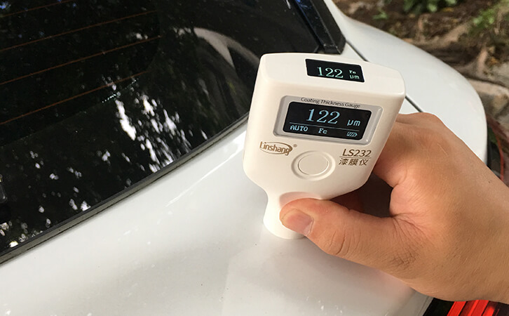 Dual OLED car paint meter