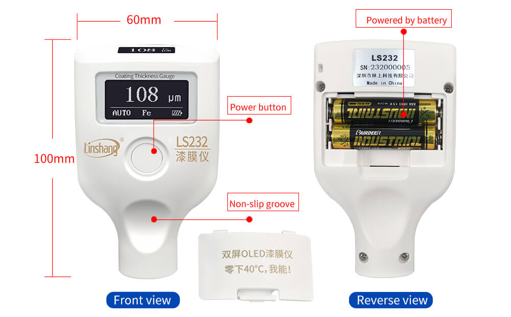 automotive paint meter structure