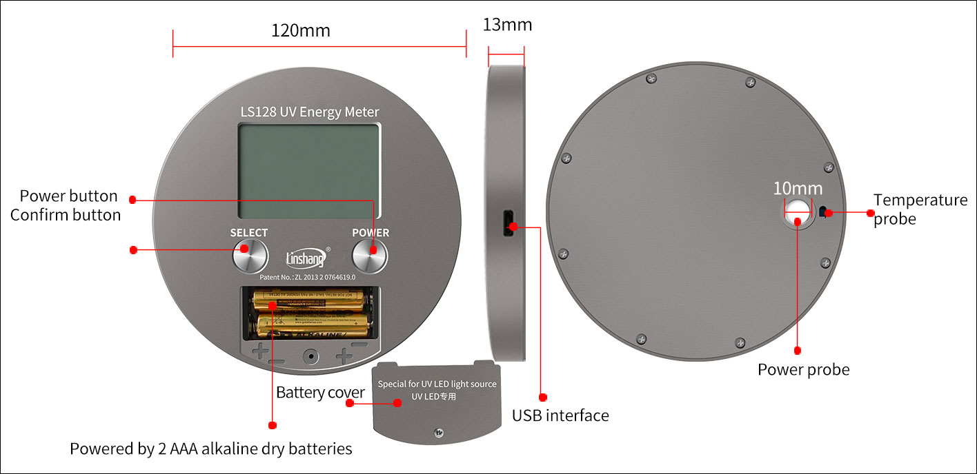 LS128 UV energy meter