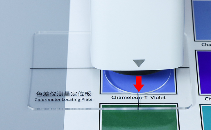 colorimeter with locating plate colorimeter with locating plate