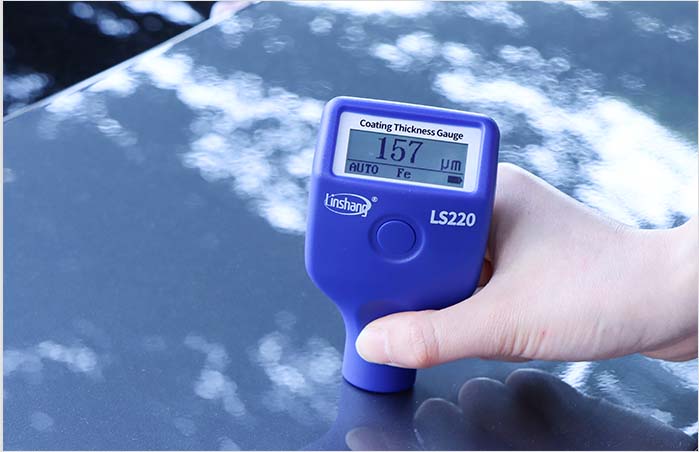 Automotive paint & coating thickness tester digital LCD display 2.2mm/86mil 