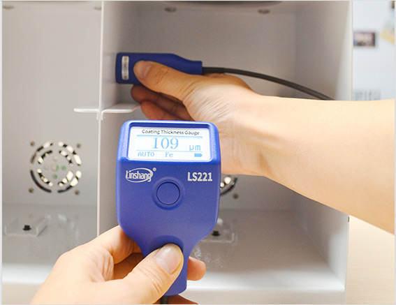 LS221 Coating Thickness Gauge tests the coating on ferrous material