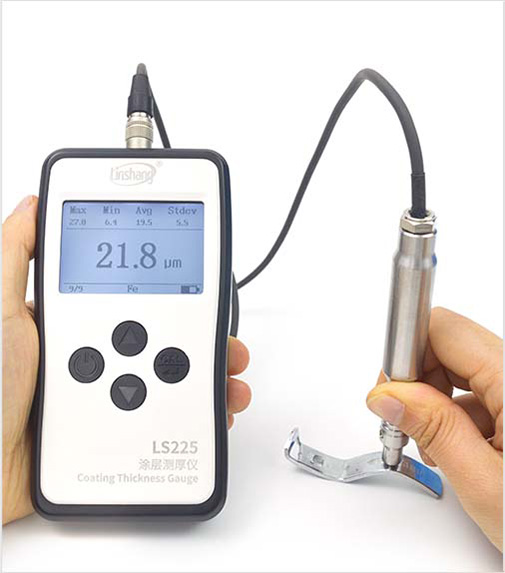 LS225+F500 Plating Thickness Gauge tests special-shaped material