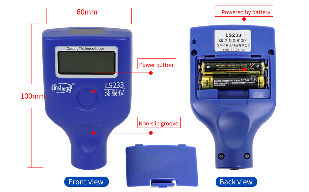coating thickness gauge structure