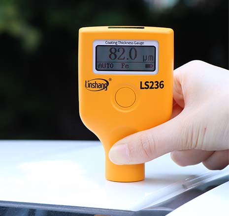 LS236 car paint meter tests ferrous car body