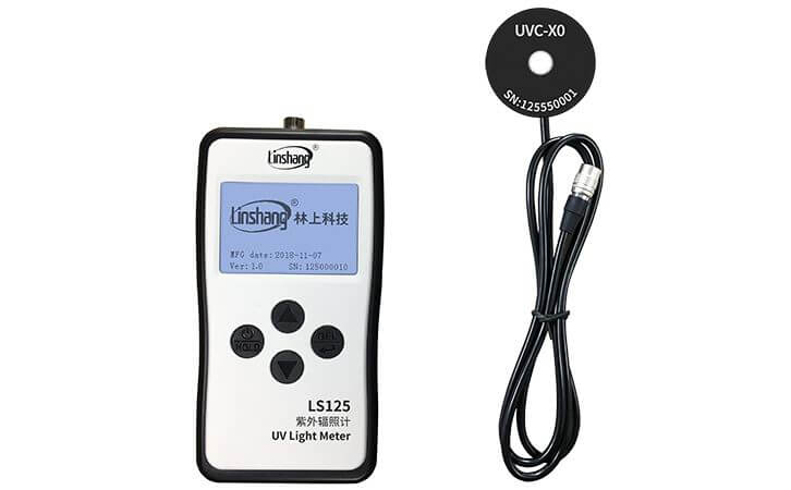 Germicidal lamp UV light intensity meter｜LS125 UVC detector-Linshang