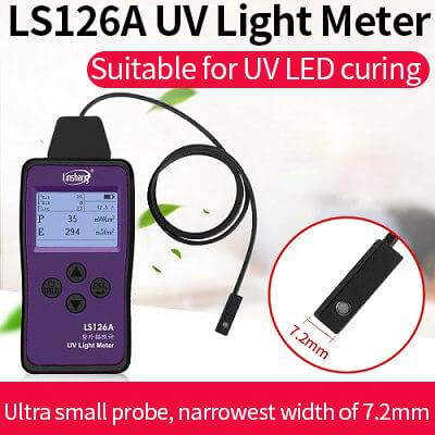 LS126A UV intensity meter display