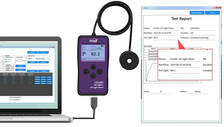LS126C UV light meter PC software LS126C UV light meter PC software