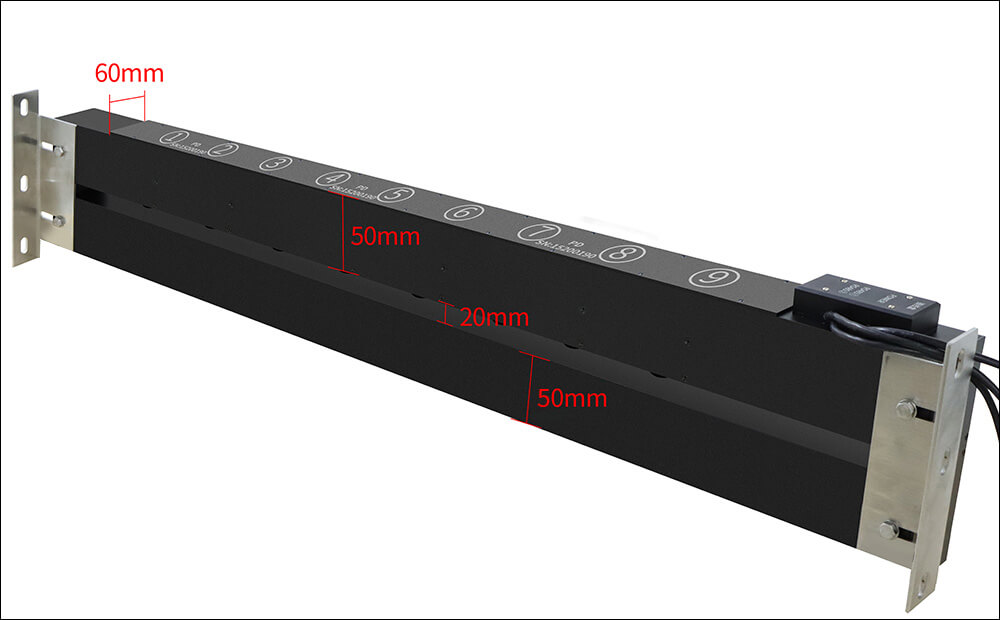 Schematic diagram of minimum dimensions for special customisation