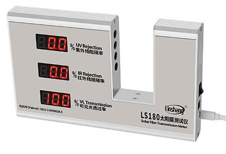 LS180 window tint meter pass self-calibration