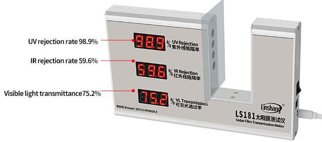 LS181 window tint meter test solar film