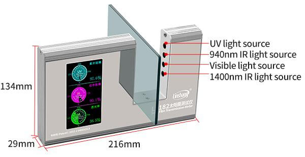 LS182 solar film transmission meter appearance LS182 solar film transmission meter appearance