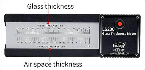 LS200 glass thickness gauge scale