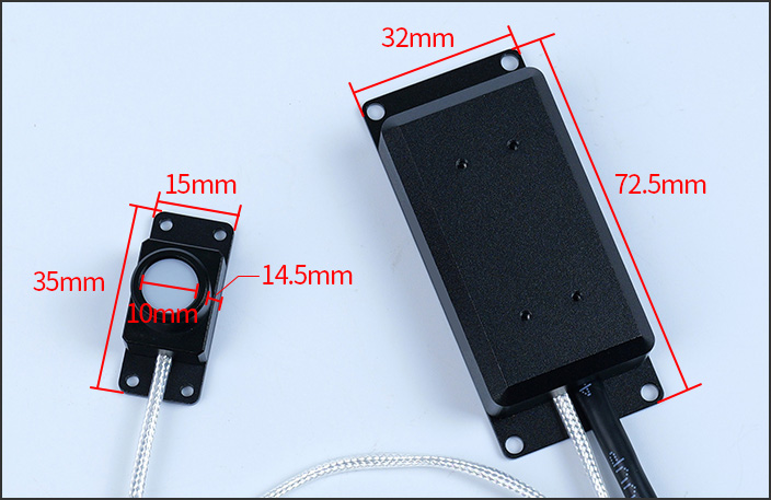 UVA/UVALED probe dimensions