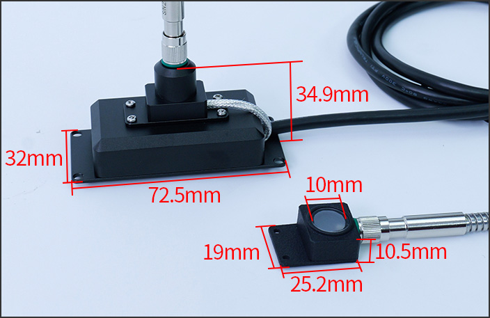 UVA-X2/UVALED-X2 probe dimensions