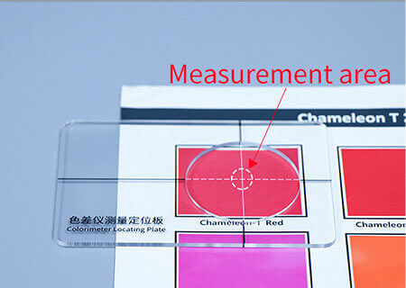 colorimeter locating plate