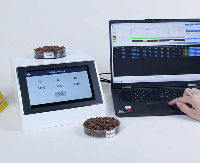 Coffee colorimeter with PC software