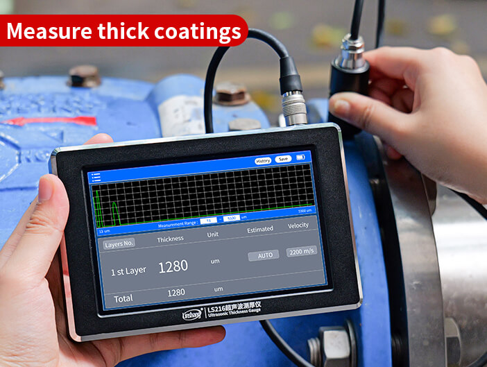 Measure thick coatings Measure thick coatings