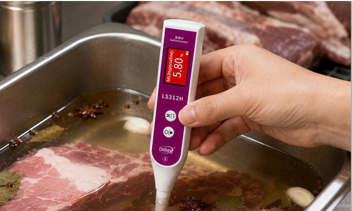 Food pickling salinity detection.