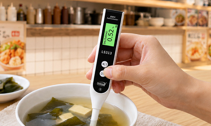 Catering soup base salinity test