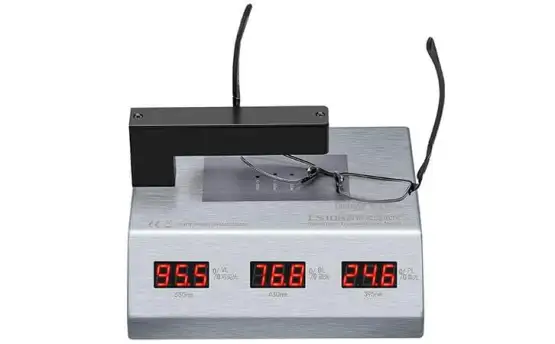 Spectacle lens anti-blue light detection---blue-violet light transmittance meter