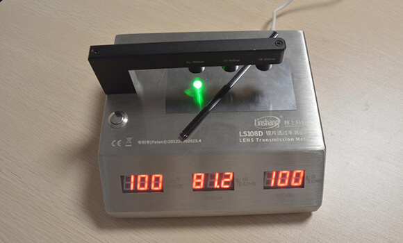 lens transmission meter test IR filter lens transmission meter test IR filter