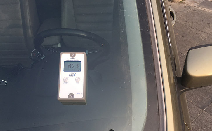Window tint meter for Automotive Inspections 