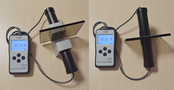 Two modes of LS116 light transmission meter 