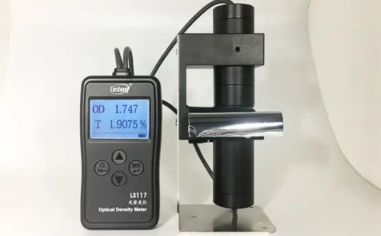 Optical Density Measurement of Aluminized Film with Densitometer