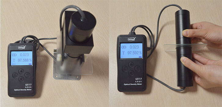 Two modes of LS117  optical density meter