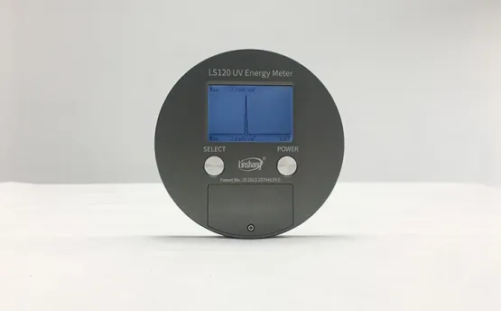 Why is the power graph of the Linshang UV energy meter only a thin line?